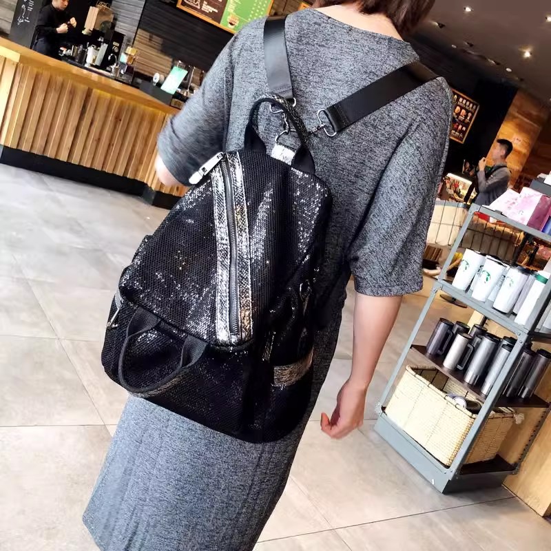Luxury Bags Vintage - Nuove donne Nylon paillettes zaini borse