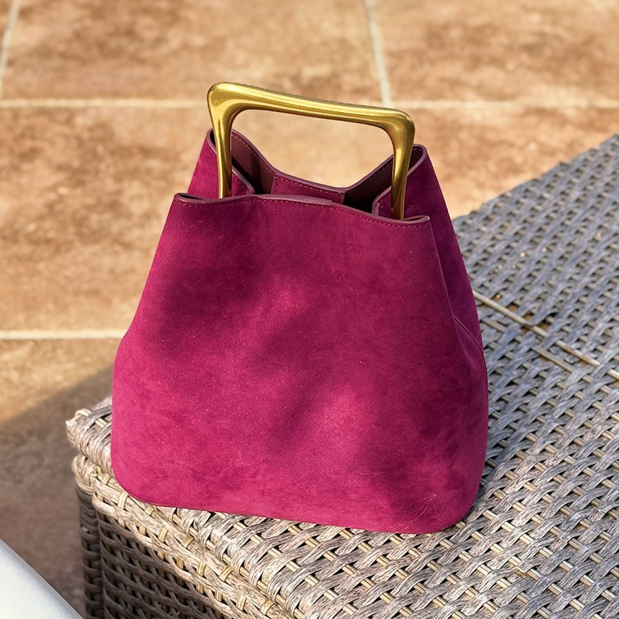 Bucket Bag Suede - Borsa a tracolla a tracolla da
