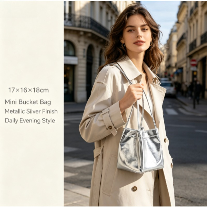 Bucket Bag Suede - Nuova borsa a secchiello con finitura