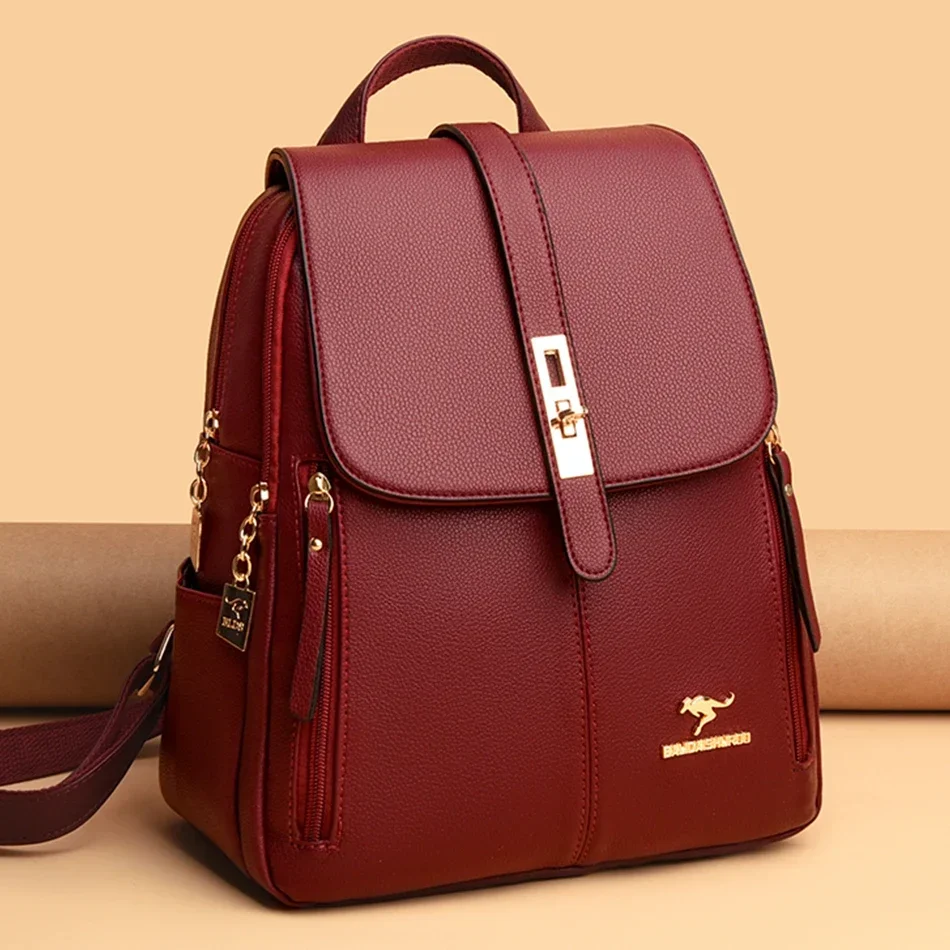 Luxury Bags Vintage - Zaino da donna in pelle di