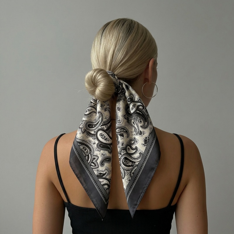 Luxury Bags And Accessories - Foulard Quadrato di Lusso in Raso