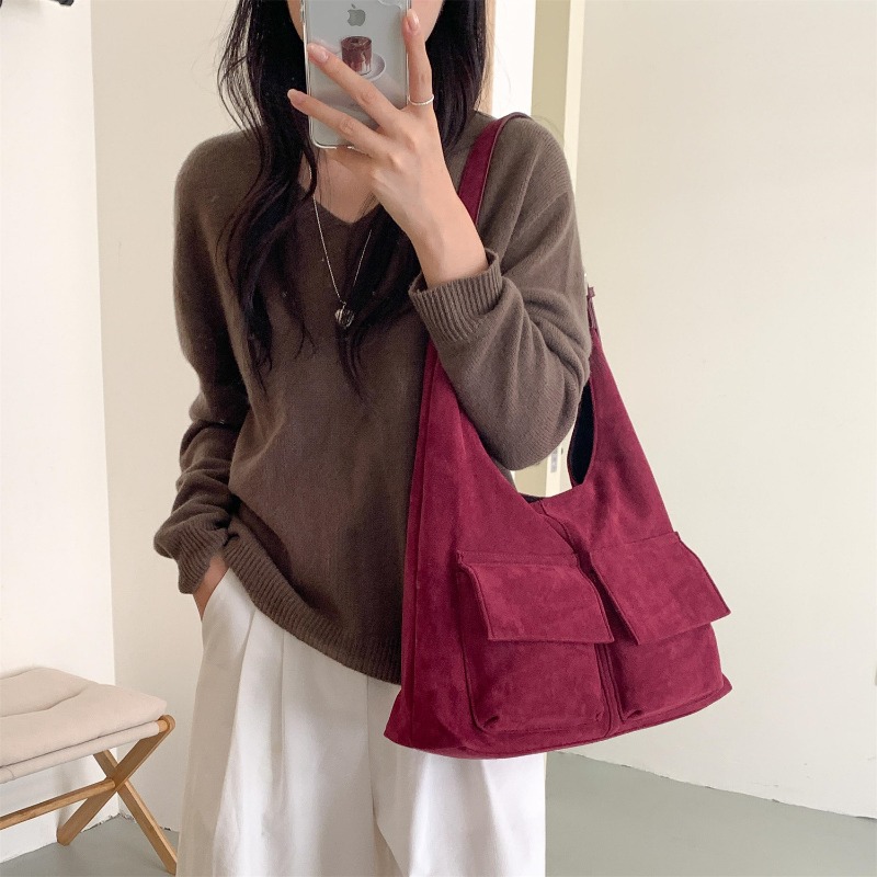 Bucket Bag Suede - Nuova Borsa a Tracolla in Finta