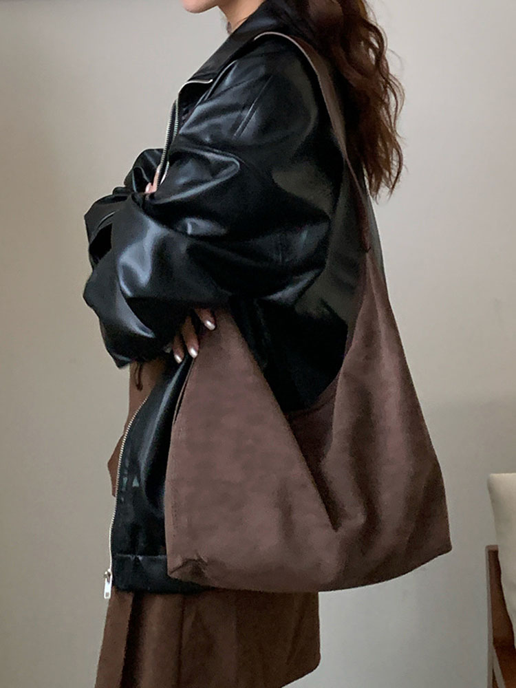 Bucket Bag Suede - Borsa a Tracolla in Pelle Scamosciata