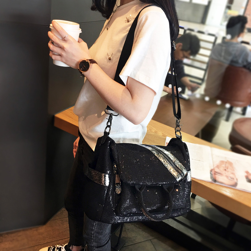 Nuove donne Nylon paillettes z - Luxury Bags Vintage recensione e prezzo