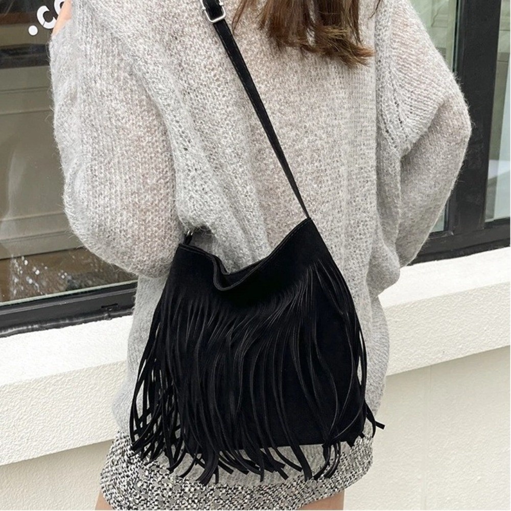 Borsa a Tracolla Vintage in Pe - Bucket Bag Suede recensione e prezzo