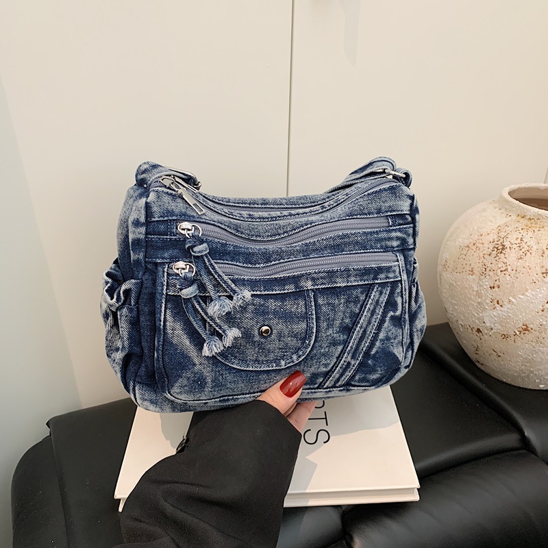 Borsa in denim blu retrò stile - Luxury Bags Denim recensione e prezzo