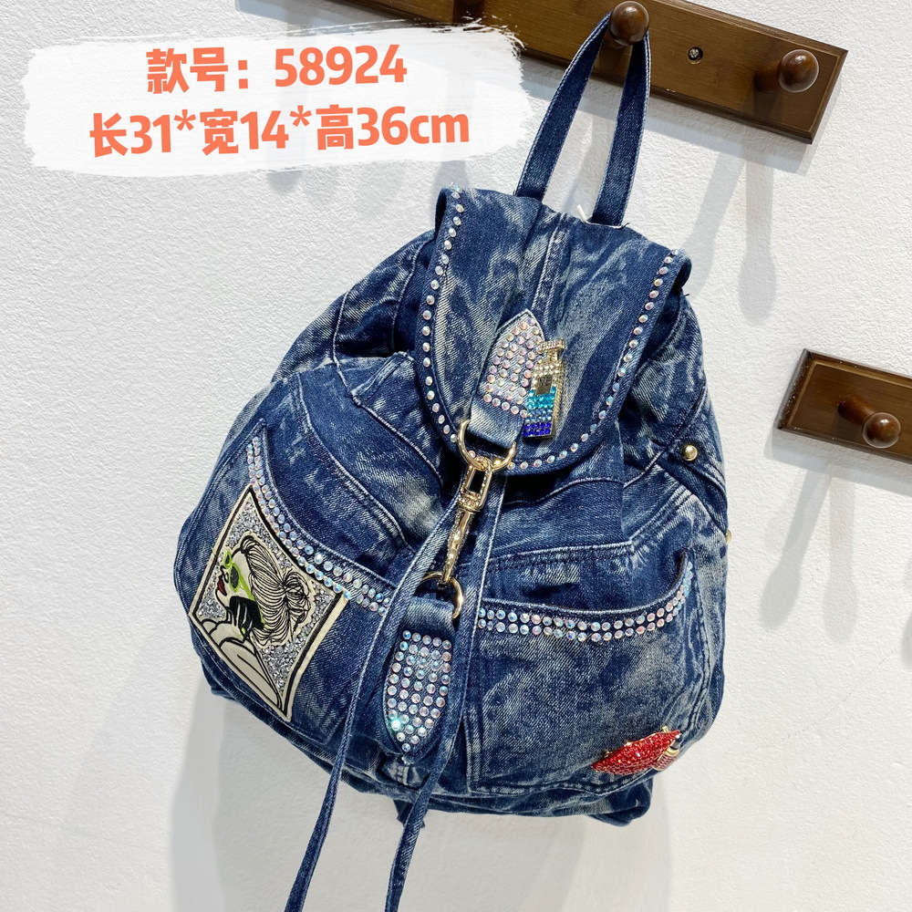 Zaino da donna in denim di lus - Luxury Bags Denim recensione e prezzo