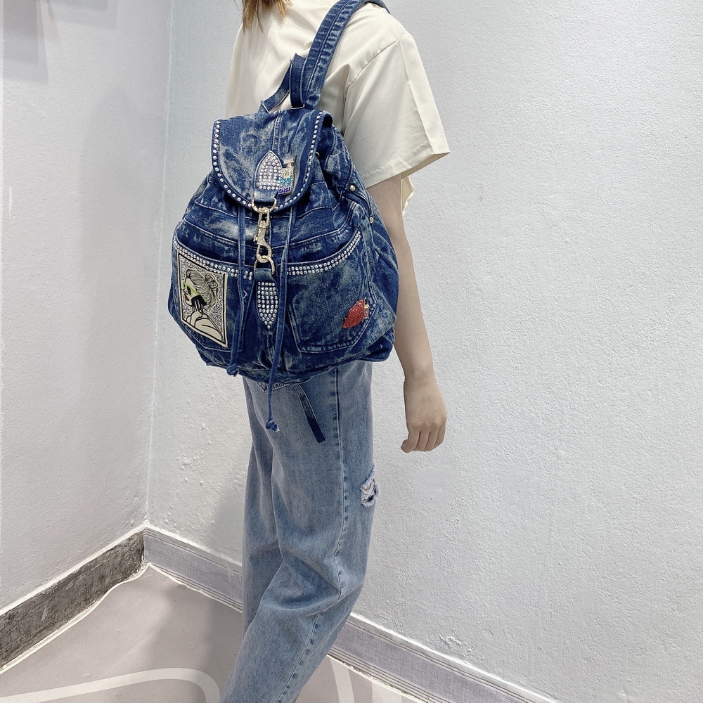 Zaino da donna in denim di lus - Luxury Bags Denim recensione e prezzo