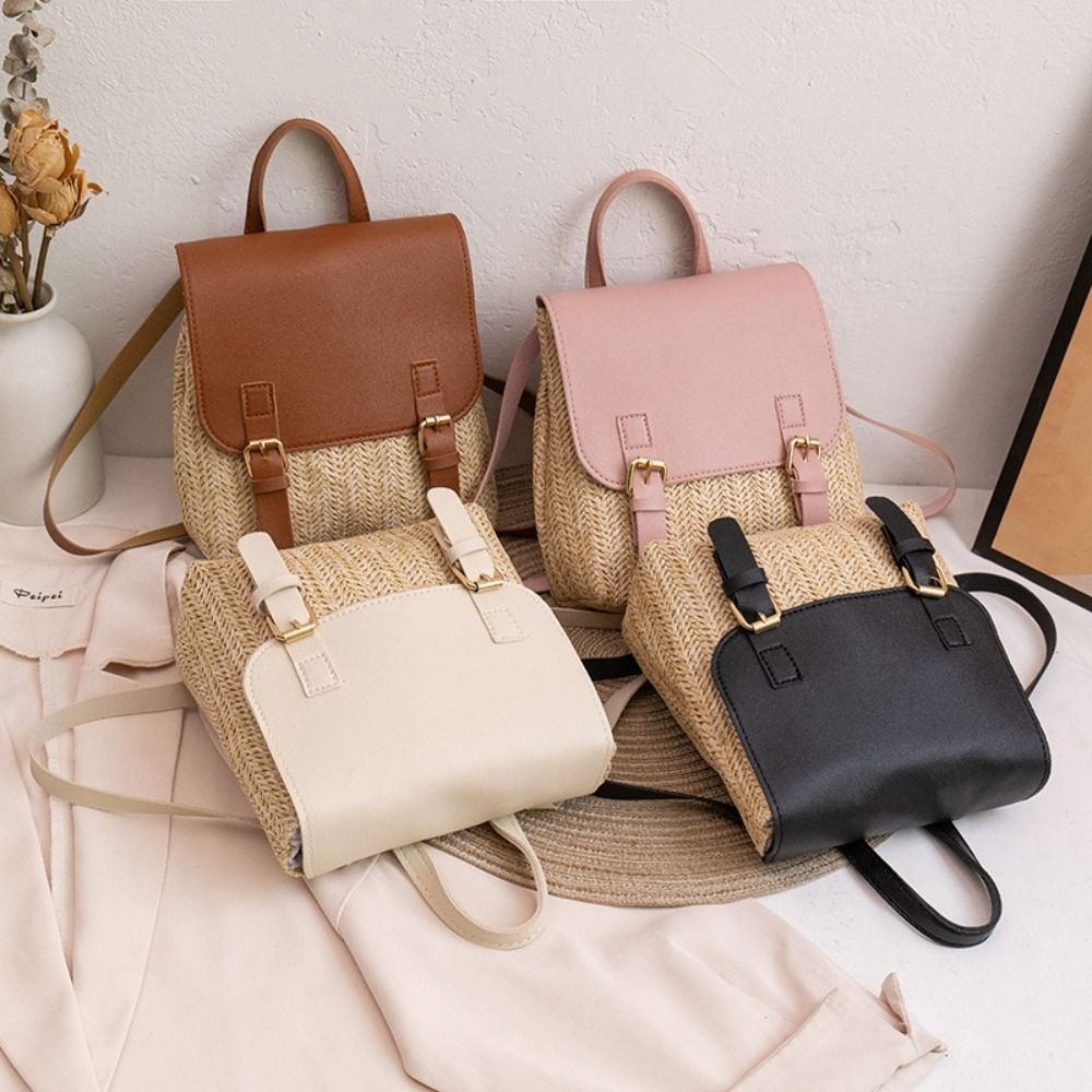 Zaino in Pelle PU e Paglia di  - Luxury Bags Vintage recensione e prezzo