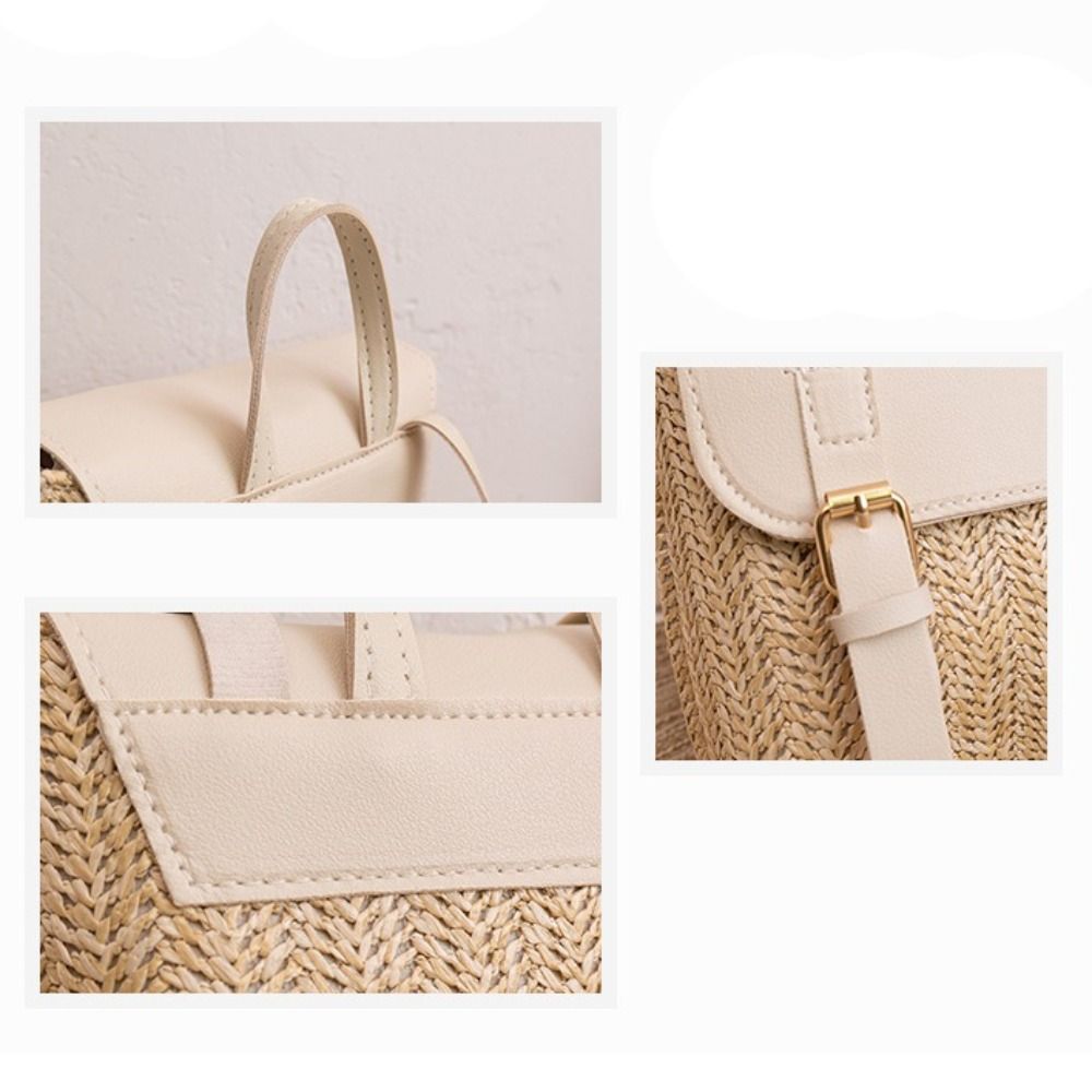 Zaino in Pelle PU e Paglia di  - Luxury Bags Vintage recensione e prezzo
