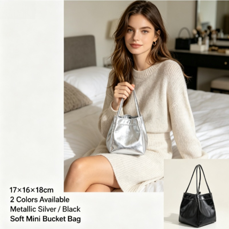 Nuova borsa a secchiello con f - Bucket Bag Suede recensione e prezzo