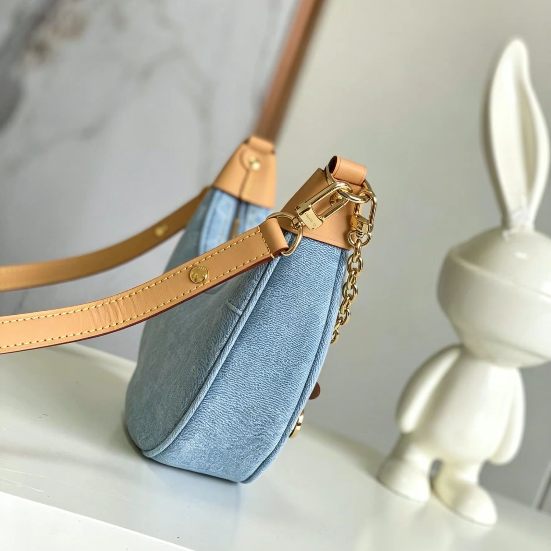 Borsa Hobo a Mezzaluna in Deni - Luxury Bags Denim recensione e prezzo