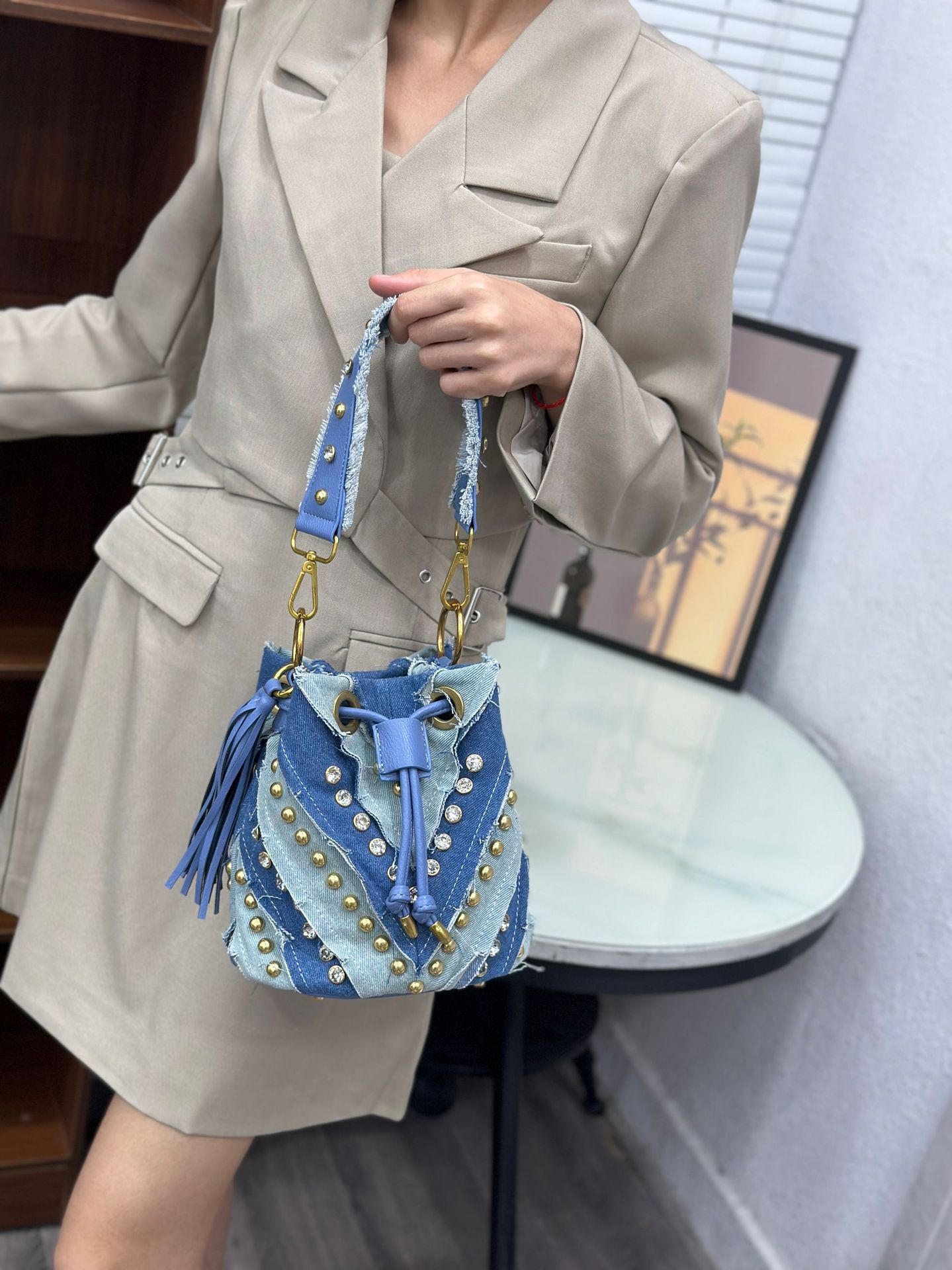 Borsa a Tracolla da Donna in D - Luxury Bags Denim recensione e prezzo