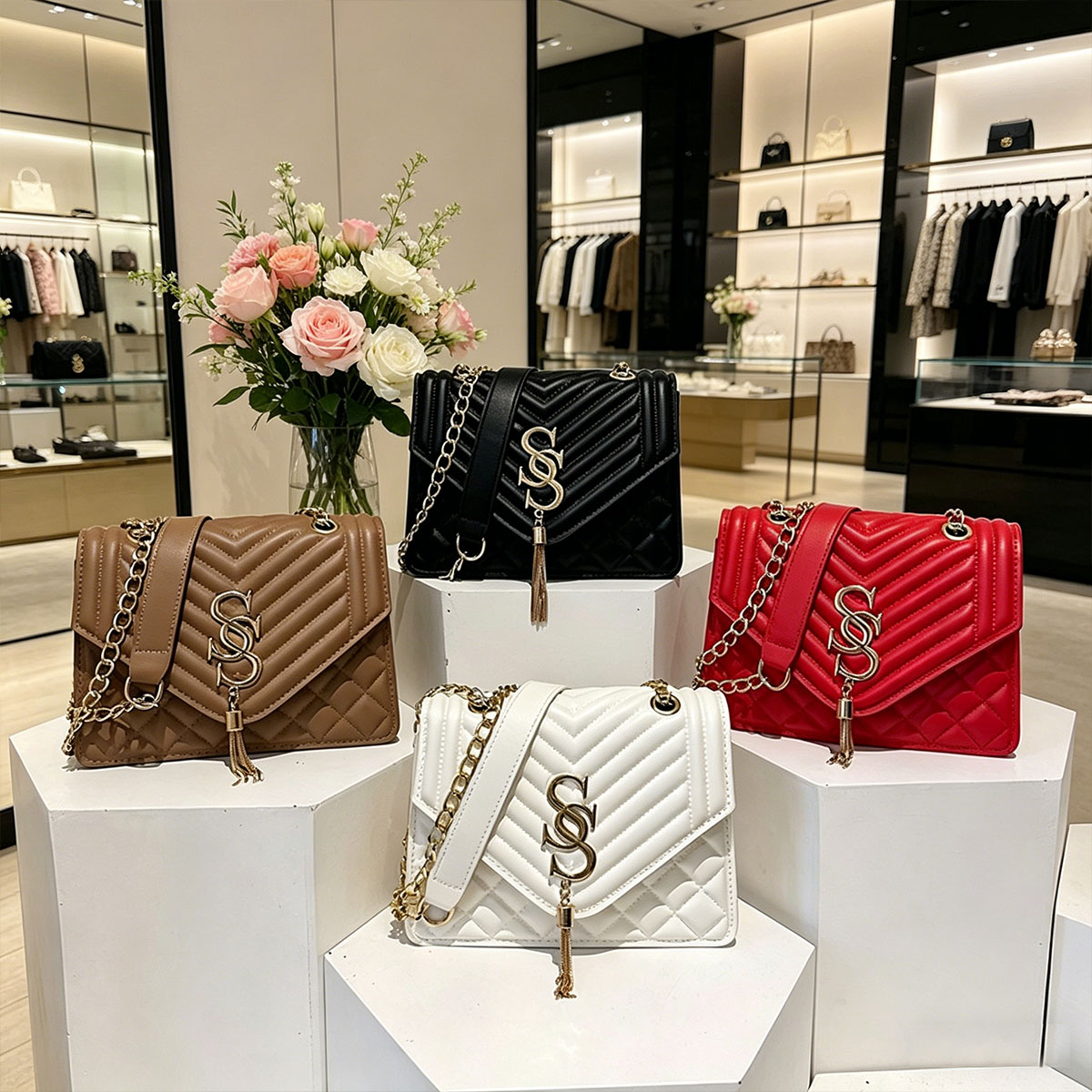 Borsa a Tracolla Elegante e Lu - Luxury Quilted Bags recensione e prezzo