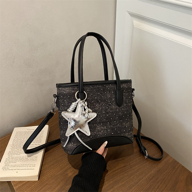 Borsa Shopper in Denim con Tra - Luxury Bags Denim recensione e prezzo