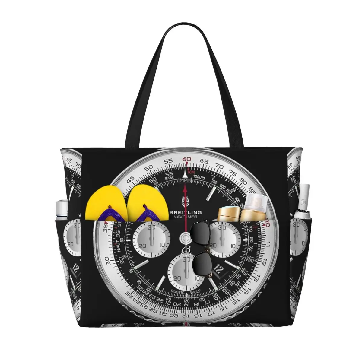 Borsa tote nera di lusso con q - Luxury Yoga Bags recensione e prezzo