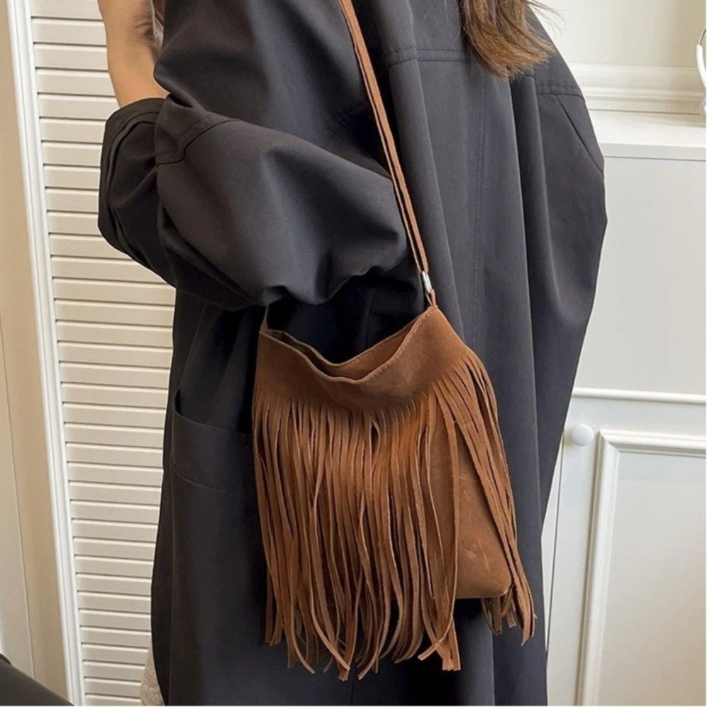Borsa a Tracolla Vintage in Pe - Bucket Bag Suede recensione e prezzo